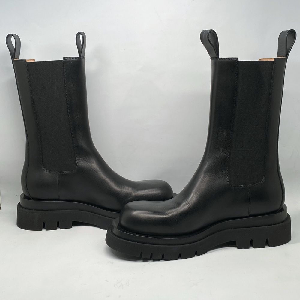 Bottega Veneta Lug Sole Leather Boots size 40